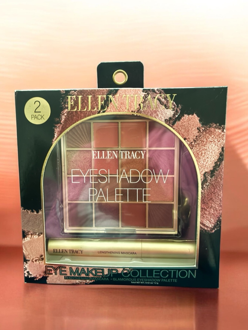 Ellen Tracy Rose & Taupe Eyeshadow Palette Duo